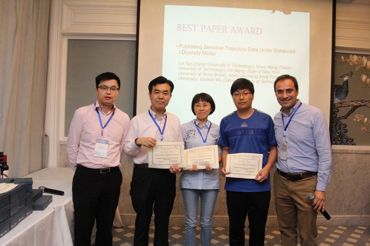 Best Paper Award – Prof. Haibo Hu